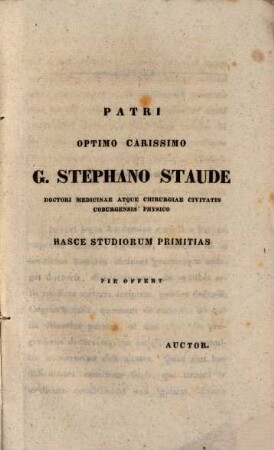 Diss. inaug. anat. pathol. de tuberculorum pulmonatium genesi atque natura