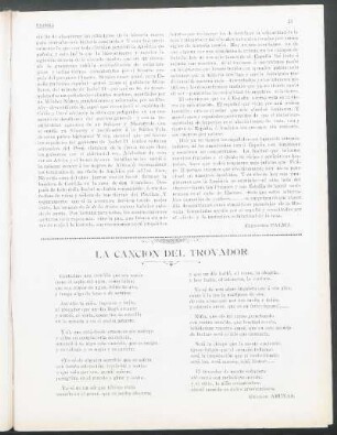La canción del trovador
