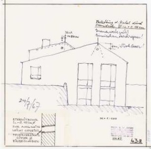 Gemeindehaus Berlin-Britz: Giebelbelüftung 1:100