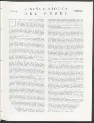 Reseña histórica del museo