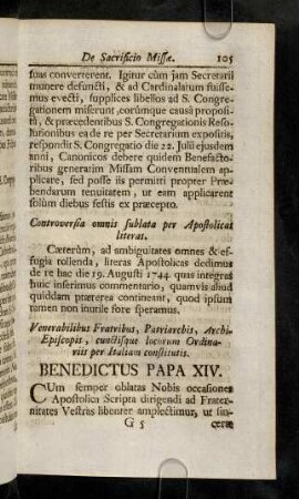 105-126, Venerabilibus Fratribus, Patriarchis, Archi-Episcoris, ...