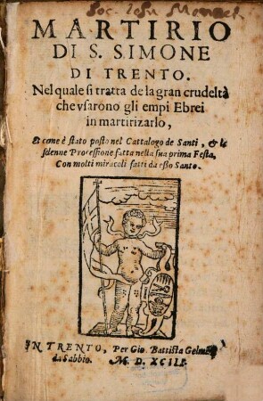 Martirio di S. Simone di Trento