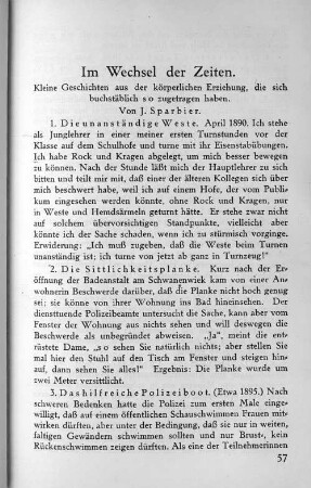 Im Wechsel der Zeiten.