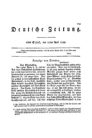 Auszüge aus Briefen : (Fortsetzung)