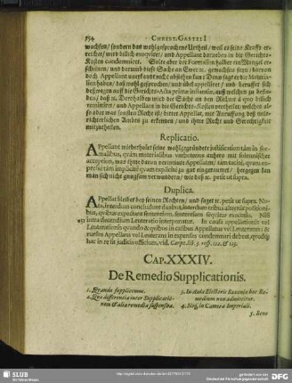 Cap. XXXIV. De Remedio Supplicationis