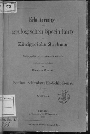 70: Section Schirgiswalde-Schluckenau : Blatt 70