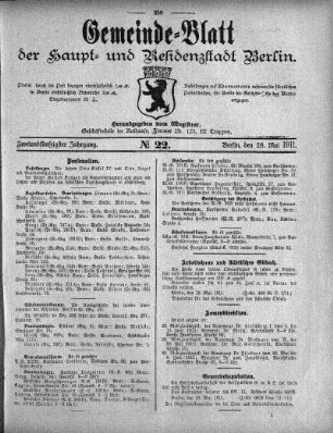 1911,22: No. 22, 28. Mai 1911