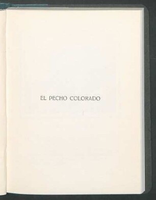 El pecho colorado