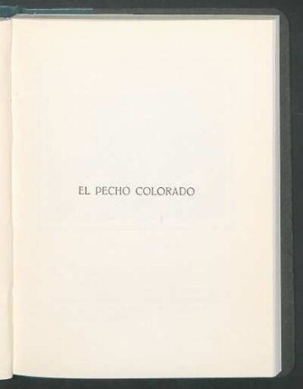 El pecho colorado