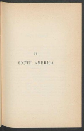 II - South America