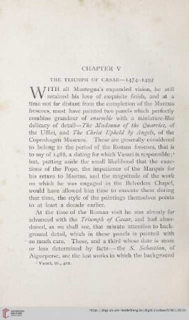 Chapter V: The Triumph of Cæsar - 1474-1492