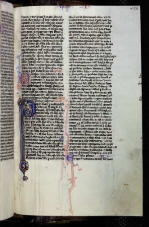 Historisierte Initiale (Epistula ad Corinthos I): P(aulus vocatus); Drache