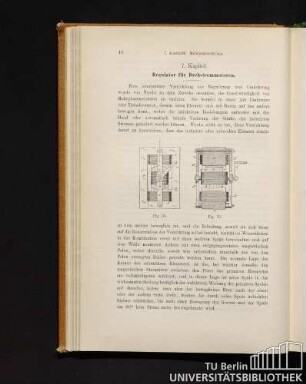 7. Kapitel. Regulator für Drehstrommotoren.