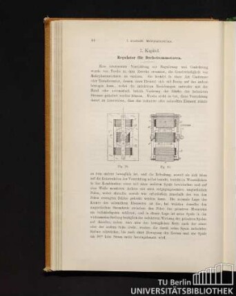 7. Kapitel. Regulator für Drehstrommotoren.