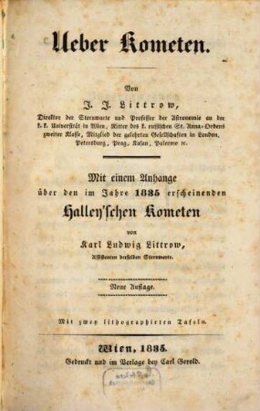 Ueber Kometen