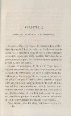 Chapitre X. Suite du séjour à la Lamaserie