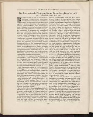 Die Internationale Photographische Ausstellung Dresden 1909.