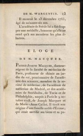 13-36, Éloge de M. Macquer.