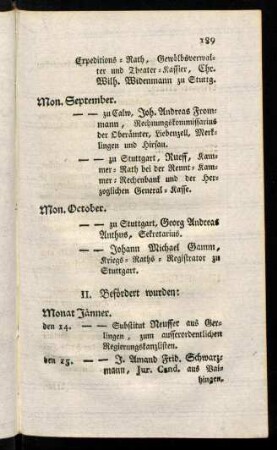 189-197, II. Befördert wurden: