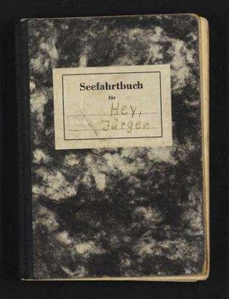 Jürgen Hey - Bundesrepublik Deutschland Seefahrtsbuch Nr. 3780