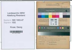 Entnazifizierung Georg Kruse , geb. 03.01.1896 (Lehrer)