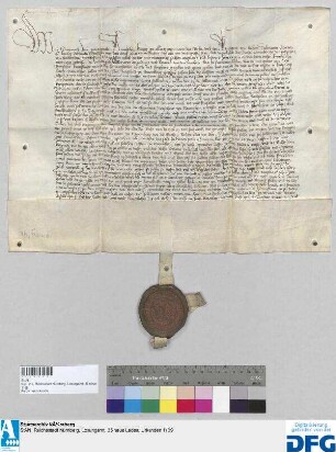 König Sigmund befreit die Nürnberger Judenschaft auf zehn Jahre von aller Steuer.