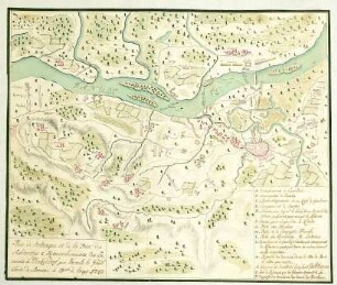 WHK 21 Österreichischer Sukzessionskrieg 1740-1748 bis zum Aachener Frieden: Plan der Schlacht bei Deggendorf, 27. Mai 1743