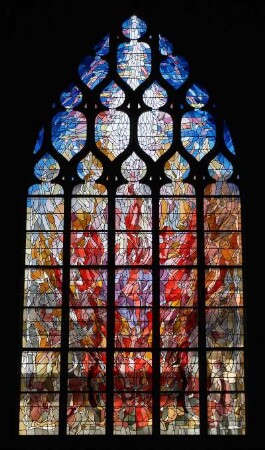 Frankreich. Haute Normandie. Eure. Vernon. Eglise Notre Dame. Verriere. Modernes Glasfenster. 20 Jahrhundert