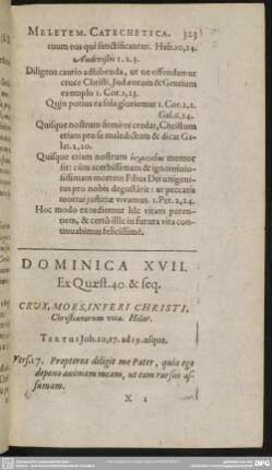 Doiminica XVII. Ex. Quaest. 40. & seq.
