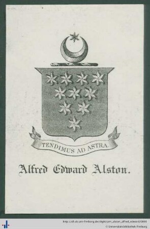 Exlibris (Universitätsbibliothek Freiburg i. Br., BS 14/5500).