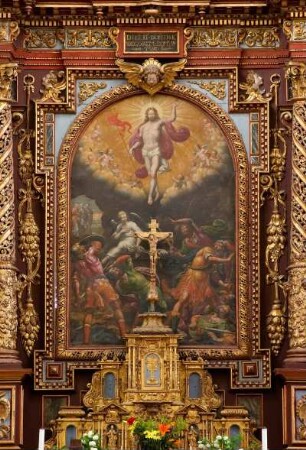 Frankreich. Haute Normandie. Eure. Pont de l Arche. Eglise Notre Dame des Arts. Louis Treize Altaraufsatz
