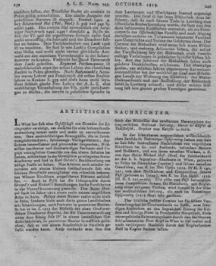 Artistische Nachrichten