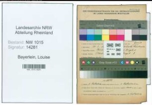 Entnazifizierung Louise Bayerlein , geb. 30.05.1891 ()