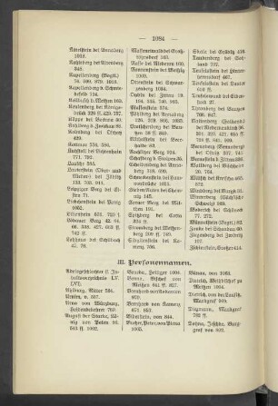 III. Personennamen