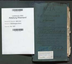Dobbelstein; Adolf, Bergrat; Prüfungs- u. Personalakten Band 2