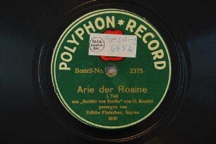 Arie der Rosine : aus "Barbier von Sevilla"; I. Teil / von G. Rossini