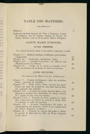 321-324, Table des Matières