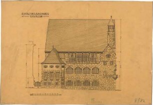 Fischer, Theodor; Worms; Cornelianum - Aufriss