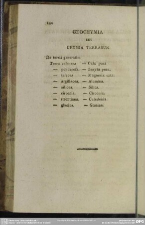 Geochymia seu Chymia Terrarum