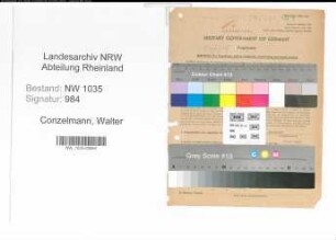 Entnazifizierung Walter Conzelmann , geb. 25.09.1902 (Techn.direktor)