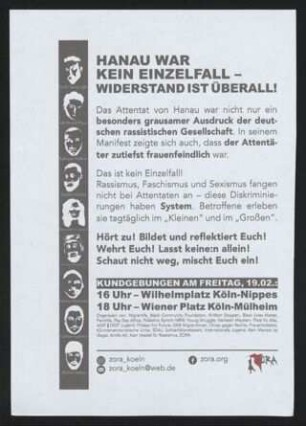 Hanau war kein Einzelfall - Widerstand ist überall!
