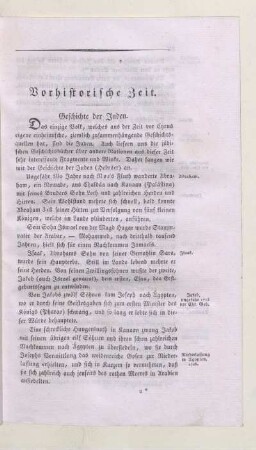 Vorhistorische Zeit