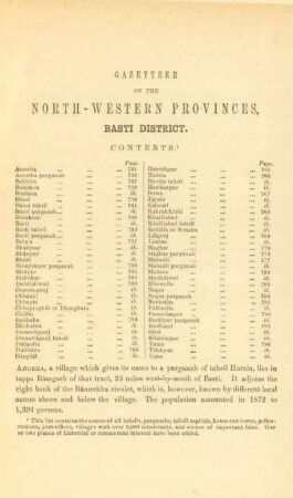 Gazetteer of the north-western provinces, Basti District