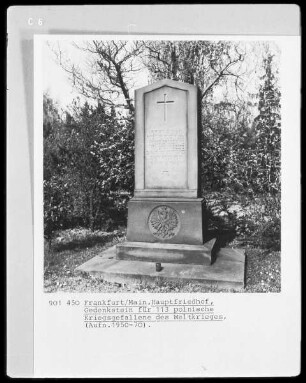 Gedenkstein für 113 polnische Kriegsgefallene des Weltkrieges