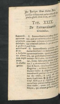Tit. XXIX. De Extraordinariis Criminibus