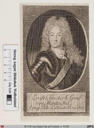 Bildnis Ernst Christoph von Manteuffel (1709 Reichsfrhr. /1719 Reichsgraf)