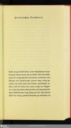Persönliches Verhältnis