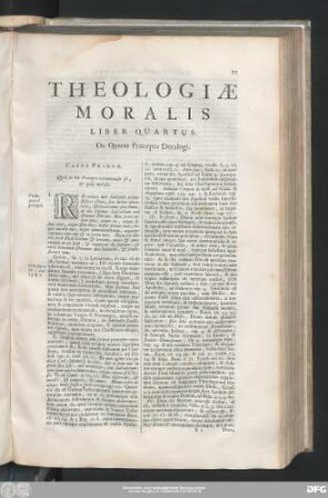 Liber Quartus. De Quarto Praecepto Decalogi.
