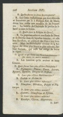 Section XVI. Suite de l'histoire.