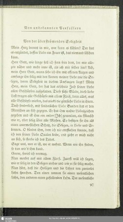Von unbekannten Verfassern